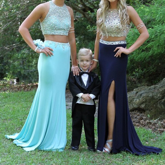 2 pc prom dresses